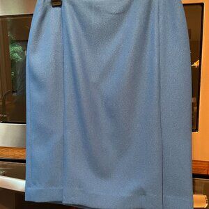 Calvin Klein Lined Straight  Skirt Size 6 Turquoise